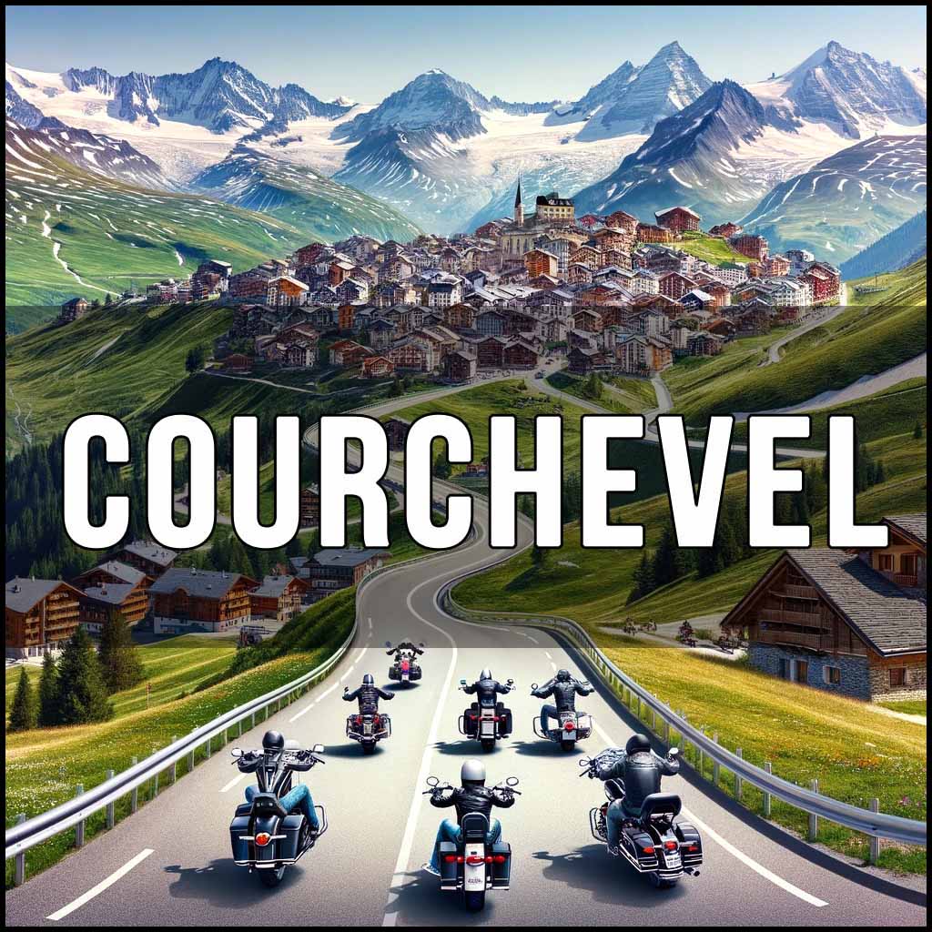Moto foto courchevel